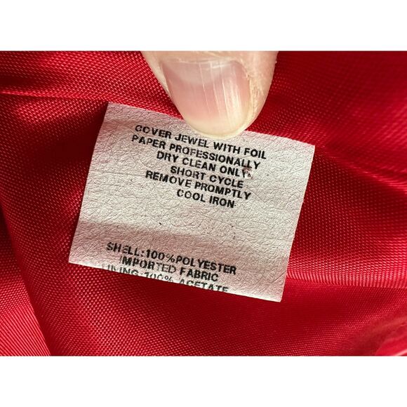 Vintage Y2k Jessica Mcclintock Gunne Sax 2000 Edition Red Prom Slip Dress size 7 - Picture 11 of 12